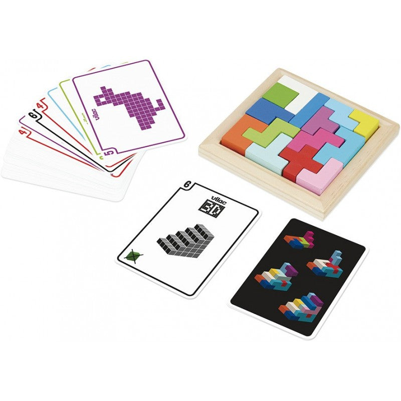 Sada dřevěných puzzle Astublok