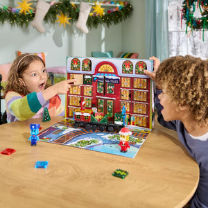Adventní kalendář s magnetickou stavebnicí - microMAGS, 34 dílů