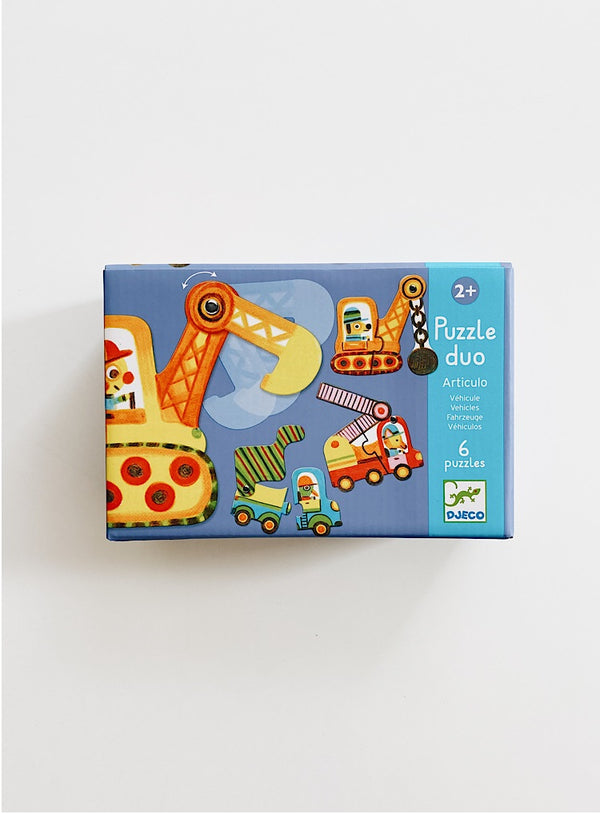 Bewegliches Puzzle Duo für die Kleinsten – Fahrzeuge - Tublu.de