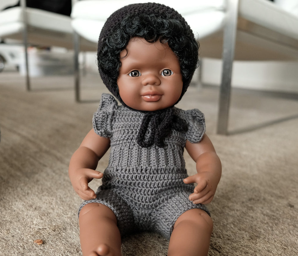 Panenka holčička – Afroameričanka 38 cm