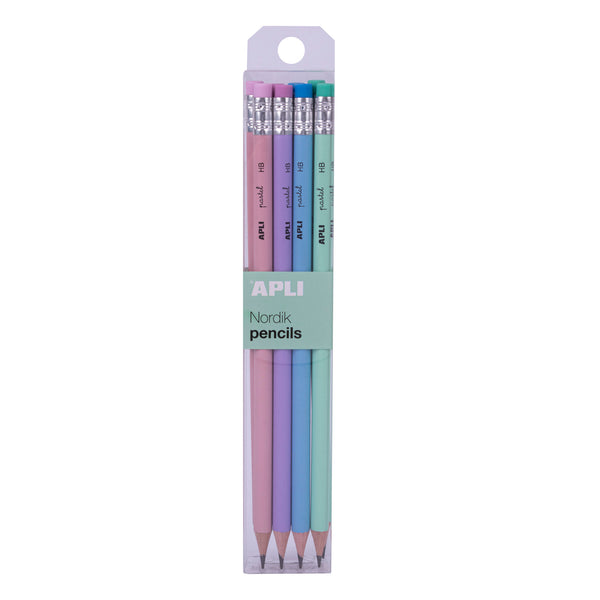Bleistiftset mit Radiergummi Nordik Collection – 8 Stück - Tublu.de