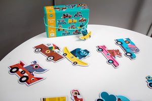 Puzzle Duo Djeco dla najmłodszych - Wyścigówki - Tublu.de