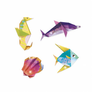 Origami-Kunstset – Metallische Meerestiere - Tublu.de