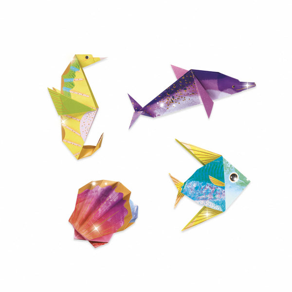Origami-Kunstset – Metallische Meerestiere - Tublu.de