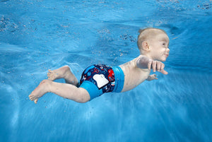 Pleny na plavání Happy Nappy 24–36 měsíců Velryby (XXL)