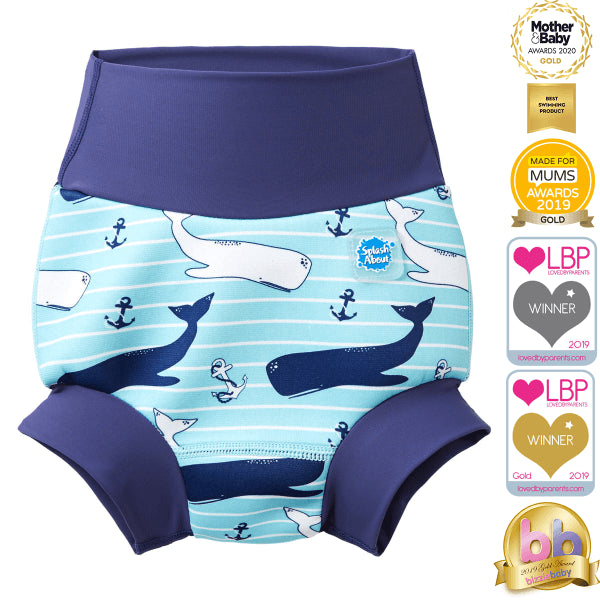 Pleny na plavání Happy Nappy 24–36 měsíců Velryby (XXL)