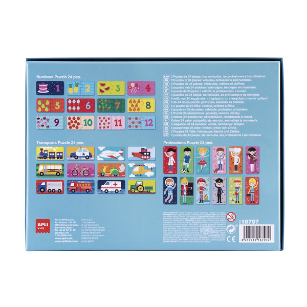 Zweiteiliges Puzzle-Set – Stadt 3+ - Tublu.de