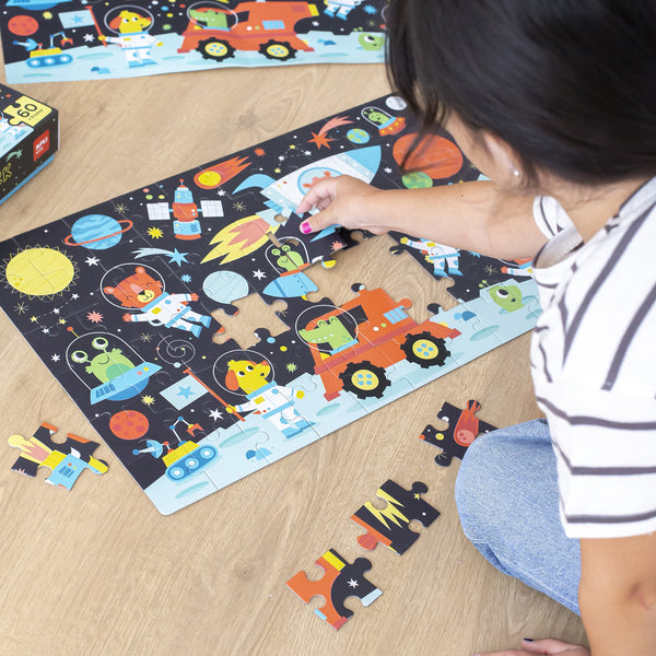 Im Dunkeln leuchtendes Puzzle – Weltraum 4+ - Tublu.de