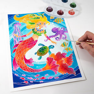 Malířská sada Aquarellum – Ve tmě svítící mořské panny