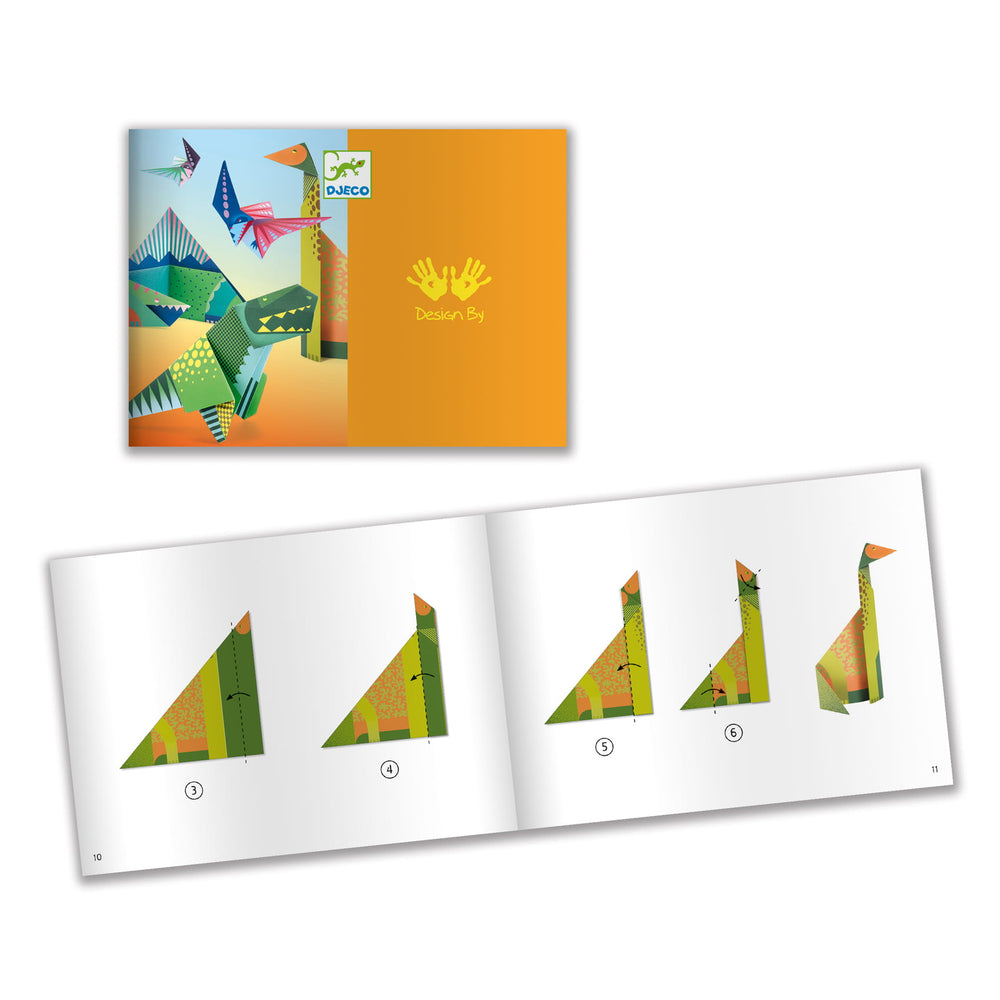 Zestaw artystyczny Origami Djeco - Dinozaury - Tublu.de