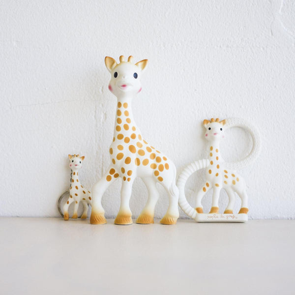 Sophie die Giraffe Dreierpack  – Sophie die Giraffe mit Schlüsselanhänger und Beißring So'Pure - Tublu.de