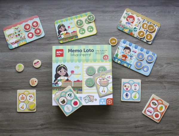Holzspiel – Memo Lotto Einkaufen - Tublu.de