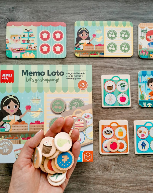 Holzspiel – Memo Lotto Einkaufen - Tublu.de