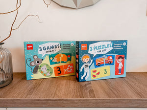 Zweiteiliges Puzzle-Set – Stadt 3+ - Tublu.de