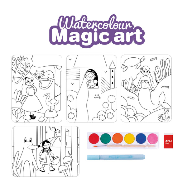 Kunstset mit Wasserfarben und Zauberstift – Magic Art - Tublu.de