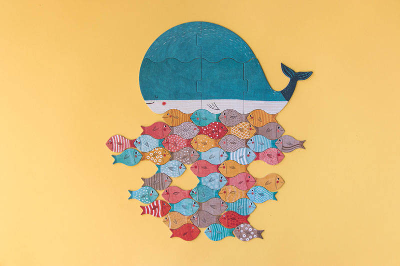 Puzzle – Wal und Fische - Tublu.de