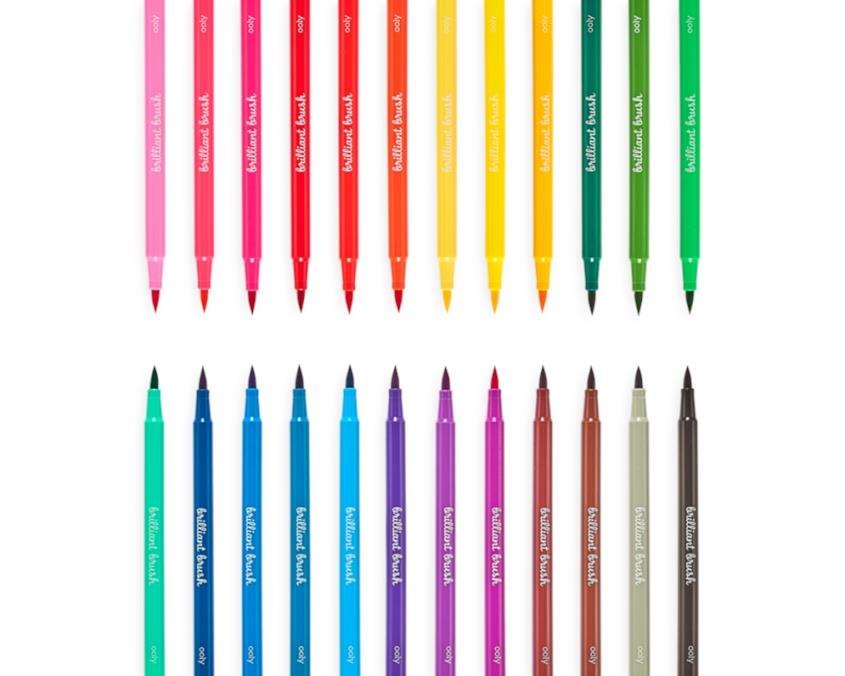 Štětcové fixy – Brilliant Brush, sada 24 ks