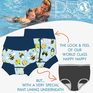 Pleny na plavání Happy Nappy DUO 12–24 měsíců Louka (XL)