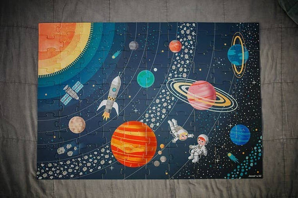 Vzdělávací puzzle – Sluneční soustava, 100 dílků, od 5 let