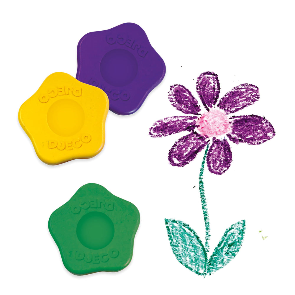 Set mit 12 Blumen-Buntstiften für Kleinkinder - Tublu.de
