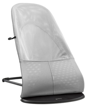 Dětské lehátko BALANCE SOFT MESH – Stříbrné/Bílé