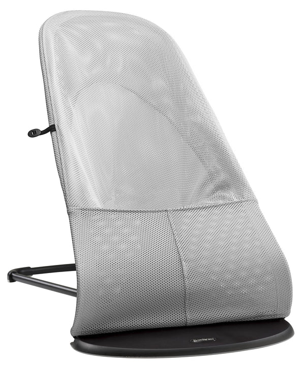 Dětské lehátko BALANCE SOFT MESH – Stříbrné/Bílé