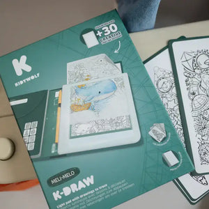Podsvícený tablet na kreslení tužkou – 30 šablon – Meli-Melo