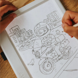 Náhradní karty – Kidydraw Pad – Každodenní hrdinové (30 kusů, od 6 let)