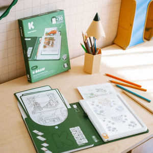 Podsvícený tablet na obkreslování - KidyDraw s 30 předlohami, Cozy (od 8 let)