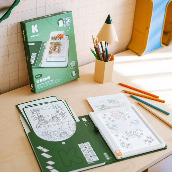 Podsvícený tablet na obkreslování - KidyDraw s 30 předlohami, Cozy (od 8 let)