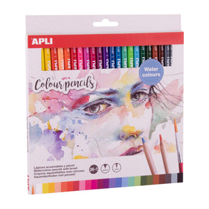 Wasserfarbenstifte mit Pinsel – 24 Farben - Tublu.de