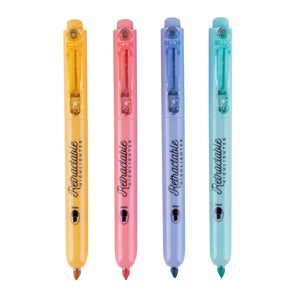 Ausziehbare Textmarker – 4 Pastellfarben - Tublu.de