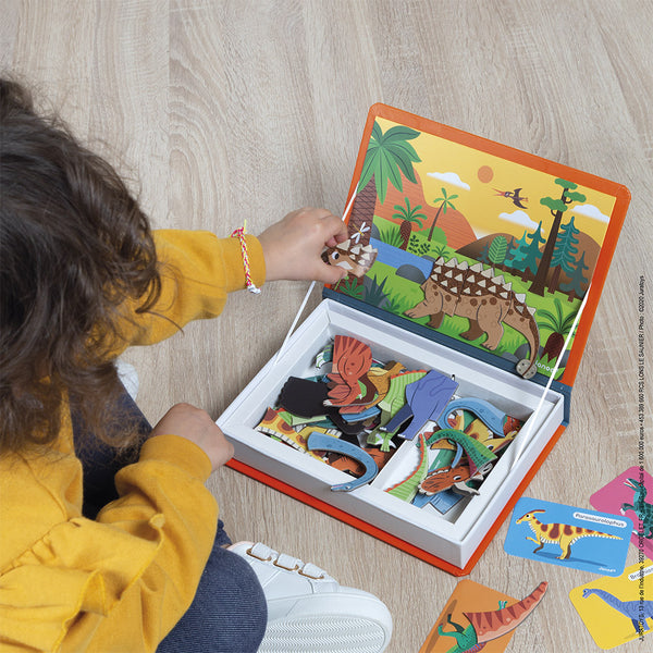 Magnetisches Puzzle Magnetibook – Dinosaurier - Tublu.de