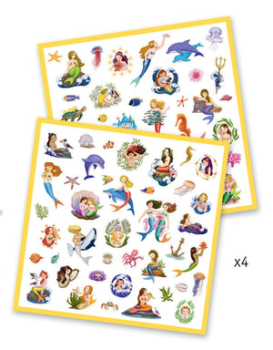 Stickerset 160 Stück - Meerjungfrauen - Tublu.de