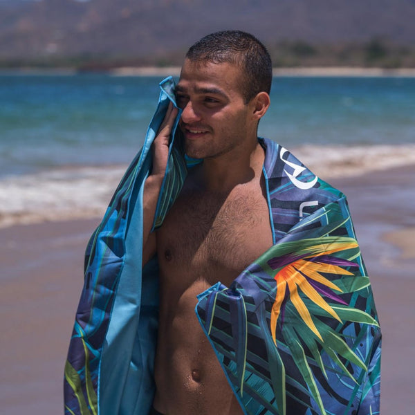 Rychleschnoucí ručník SoftFibre – Tropical 150 x 90 cm