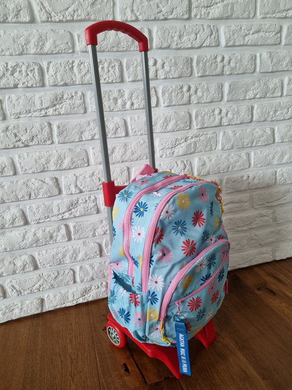 Tříkomorový školní batoh na kolečkách Oslo – Daisy