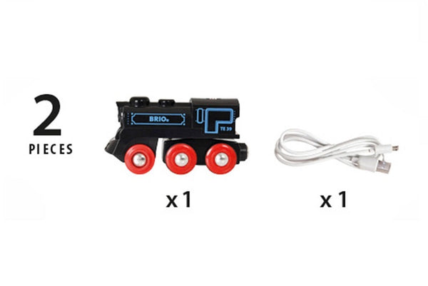 Černá lokomotiva s mini USB