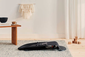 Dětské lehátko BALANCE SOFT COTTON – Černé/Tmavě šedé