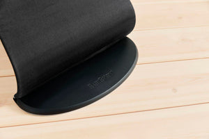 Dětské lehátko BALANCE SOFT COTTON – Černé/Tmavě šedé