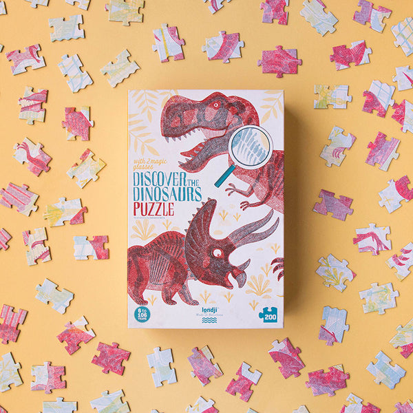 Lernpuzzle mit Spiel – Entdecke die Welt der Dinosaurier - Tublu.de