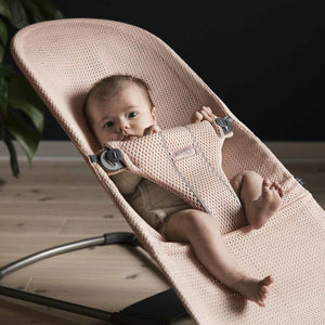 Dětské lehátko BLISS MESH – Perlově růžové