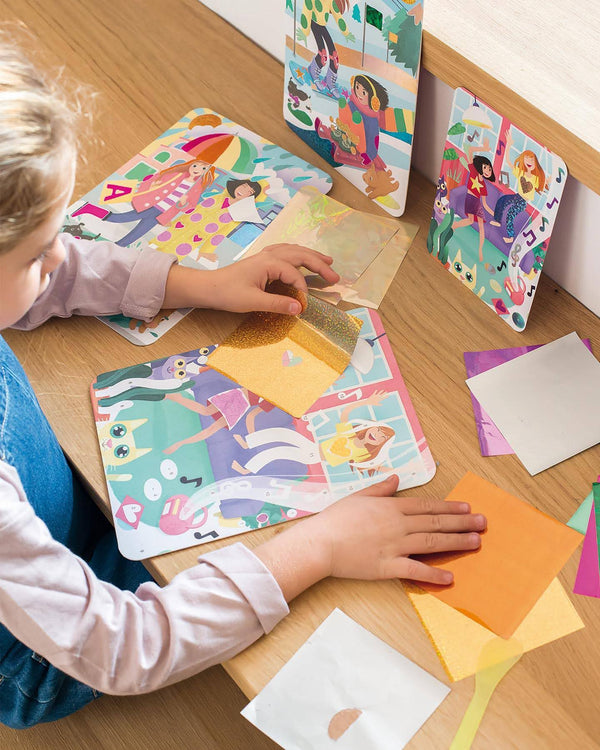 Kunstset mit Folienaufklebern – Mode - Tublu.de