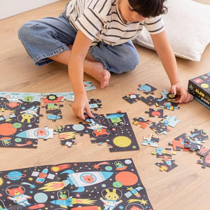 Im Dunkeln leuchtendes Puzzle – Weltraum 4+ - Tublu.de