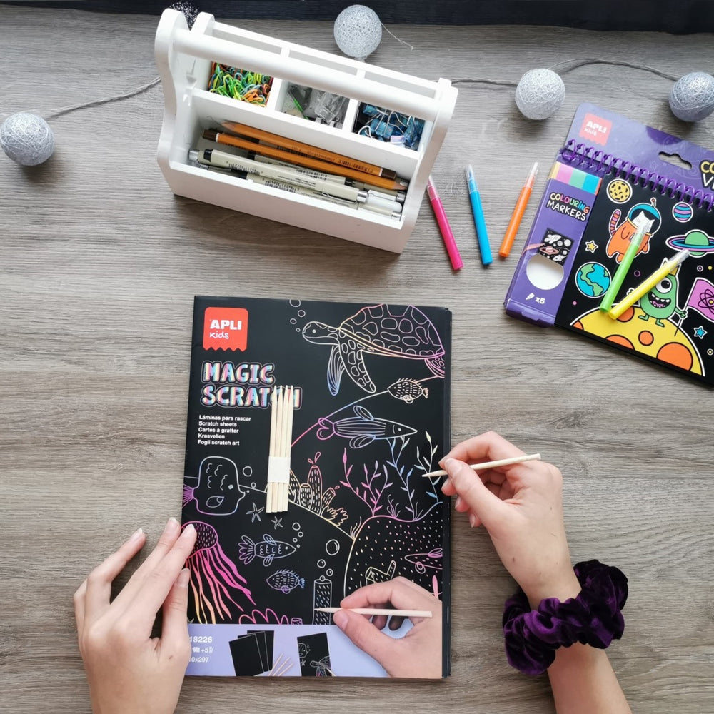 Rubbelbild-Set – Magic Scratch A4 - Tublu.de