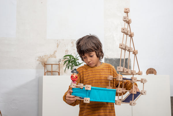Dřevěné kostky Mini M – 85 ks