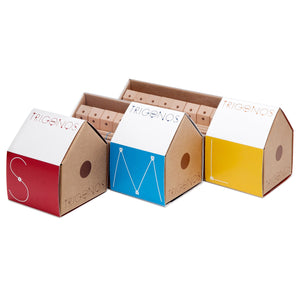 Dřevěné kostky Mini M – 85 ks