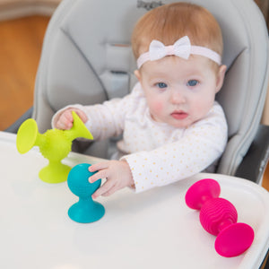 Rasseln Saugnäpfe Pip Squigz Loops - Bobo Orange - Tublu.de