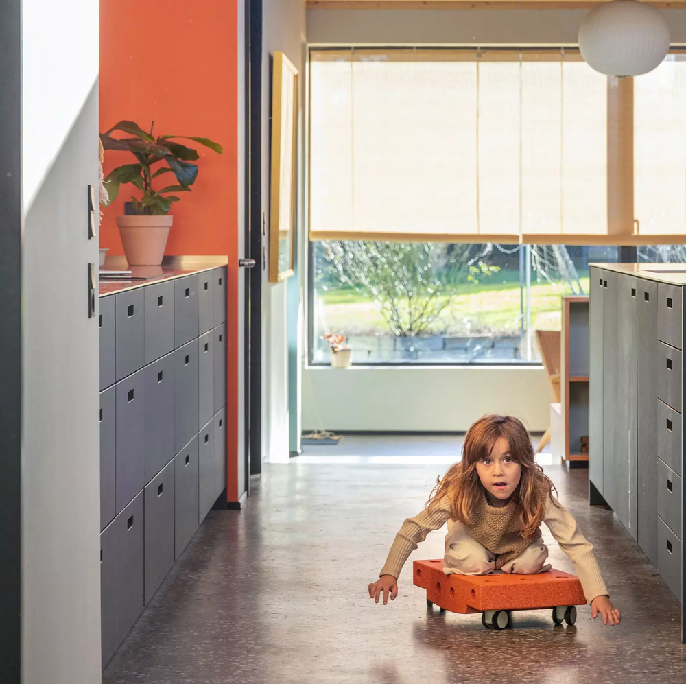 Kreative Bausteine zur Förderung der Grobmotorik Curiosity Set – orange 10w1 - Tublu.de