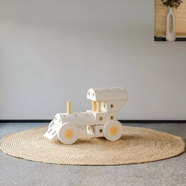 Kreativní stavebnice pro rozvoj hrubé motoriky Dreamer Set – pískově šedá 25 v 1