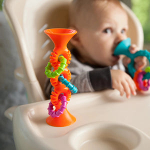 Rassel Saugnapf Pip Squigz Loops – Bobo Orange - Tublu.de